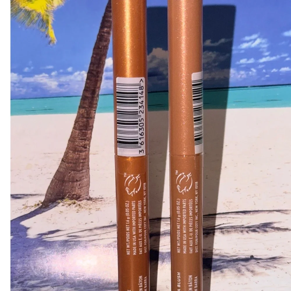 Covergirl Clean Eye Color Stick Eyeshadow Lot of 2 Shimmer Bronze Gold 1.6g Each
